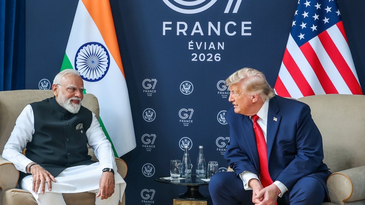 Modi and Trump hold bilateral meeting at G7 Summit in Evian