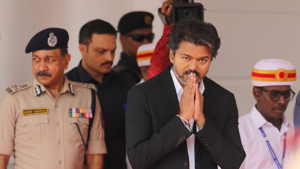 Tamil Nadu CM Vijay arrives at assembly for governor's address
