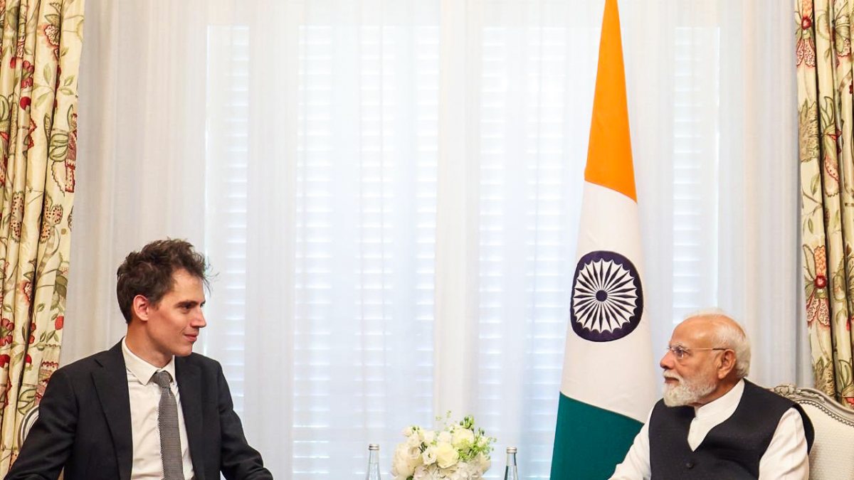 PM Modi meets Mistral AI CEO Arthur Mensch in Paris
