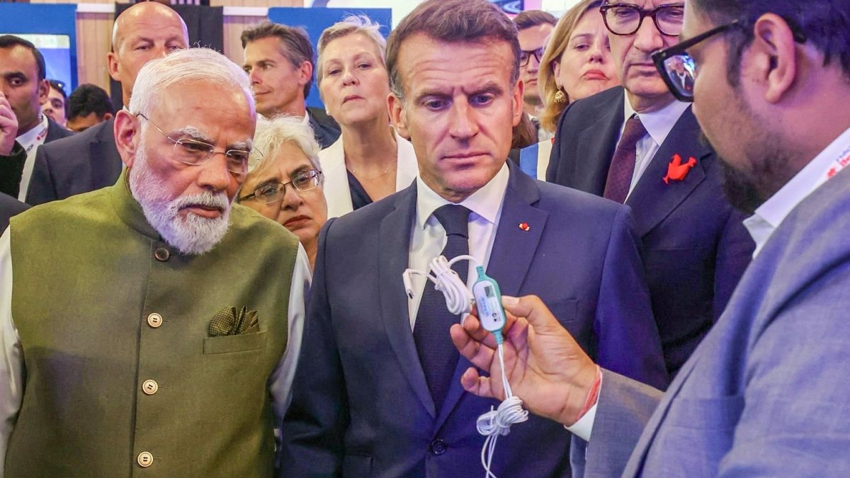 Modi and Macron tour VivaTech 2026 exhibition in Paris