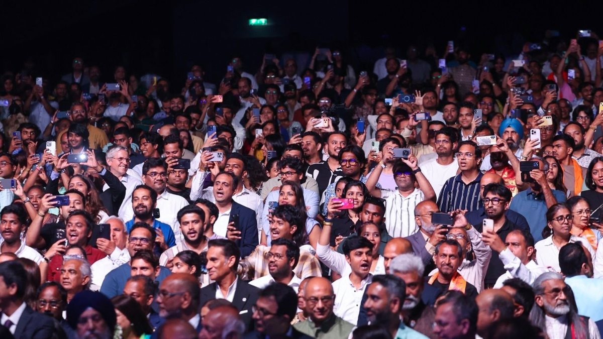 Attendees capture PM Modi's presence at VivaTech 2026 in Paris