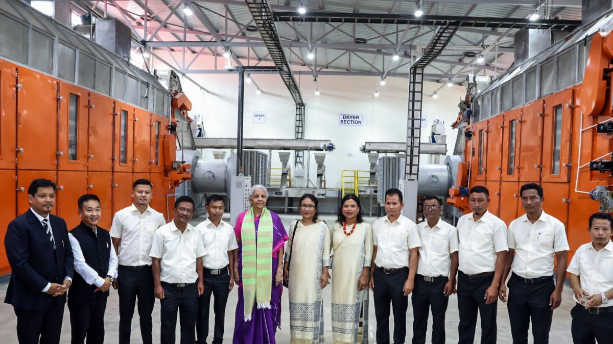 Union finance minister inaugurates northeast’s largest organic spice unit