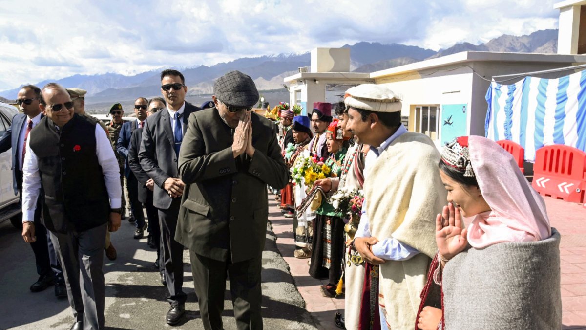 Vice President Radhakrishnan arrives in Ladakh on first official visit