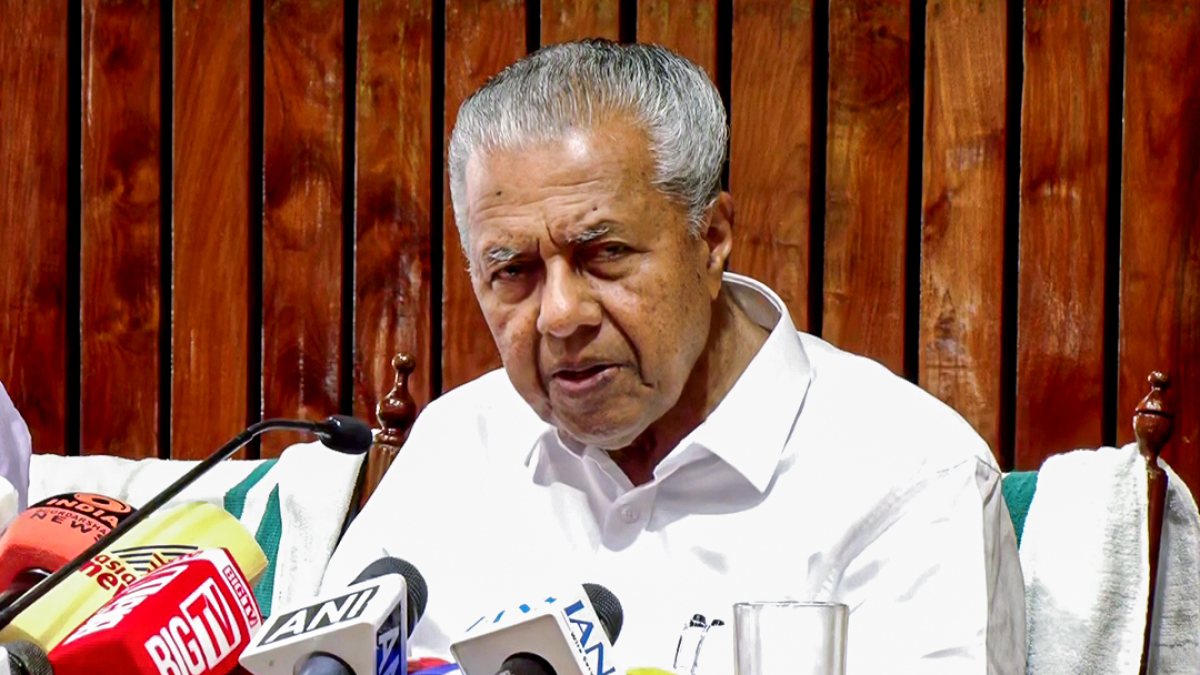 Kerala LoP Pinarayi Vijayan addresses press conference in Thiruvananthapuram