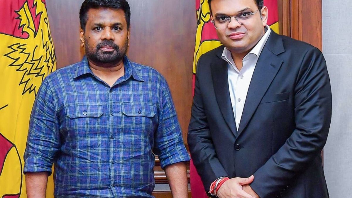 ICC Chairman Jay Shah meets Sri Lankan President Anura Kumara Dissanayake…