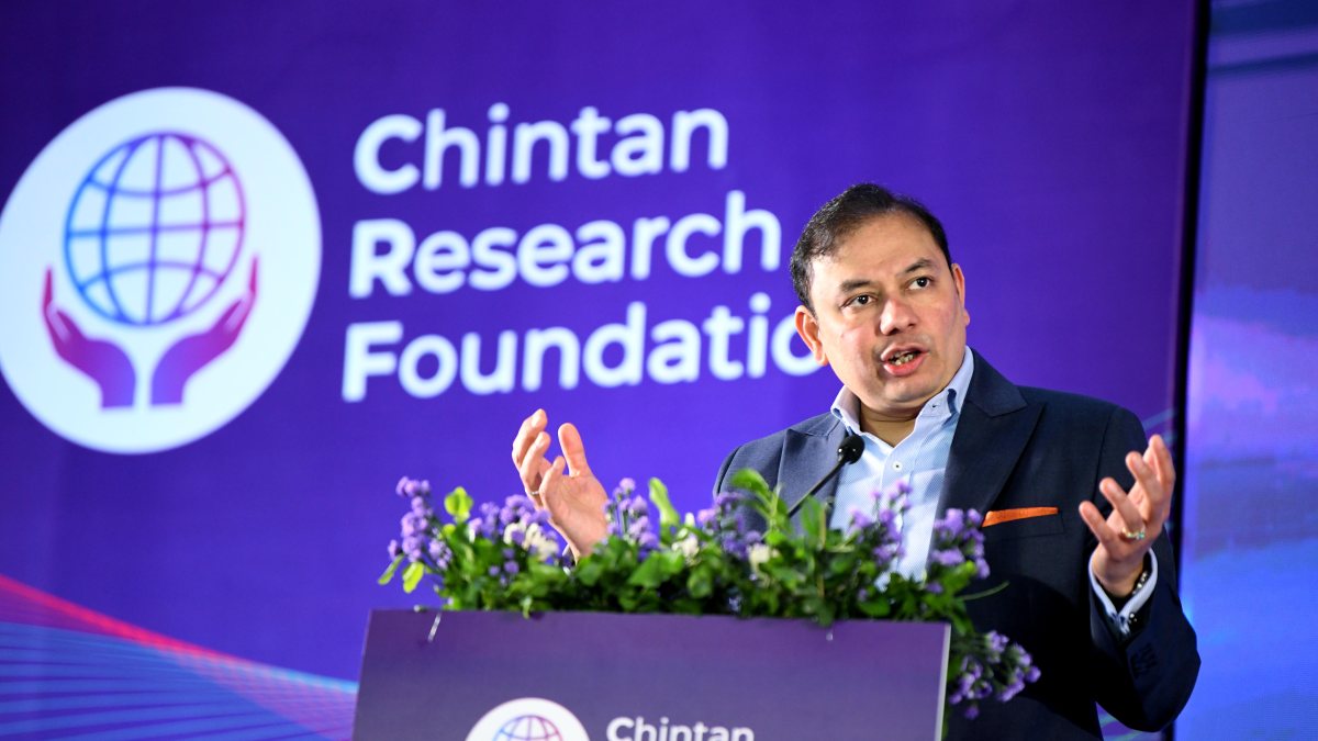 Pranav Adani speaks at Chintan Research Foundation foundation day