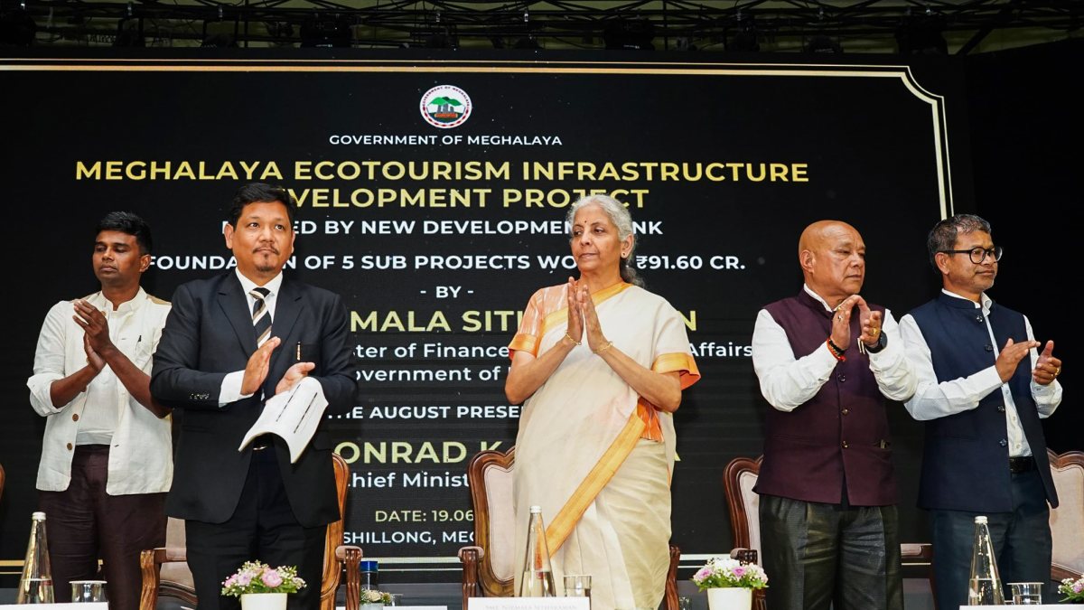 Sitharaman, Sangma lay foundation for Rs1,246 crore projects in Shillong