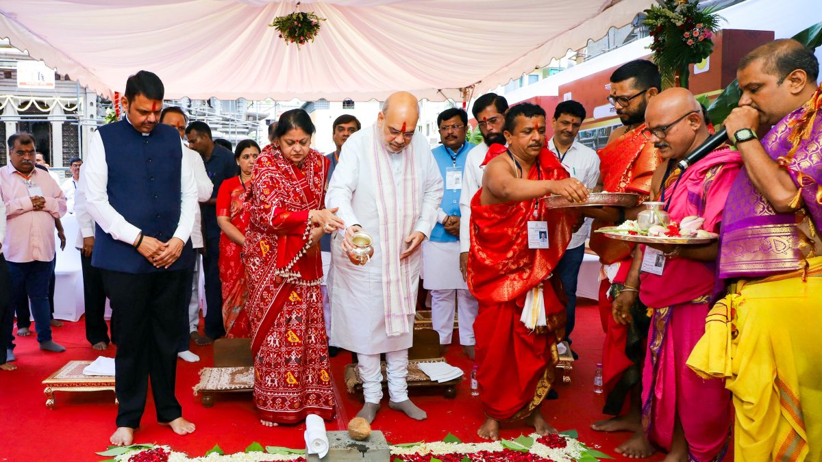Amit Shah inaugurates new path and temple renovation in Kolhapur