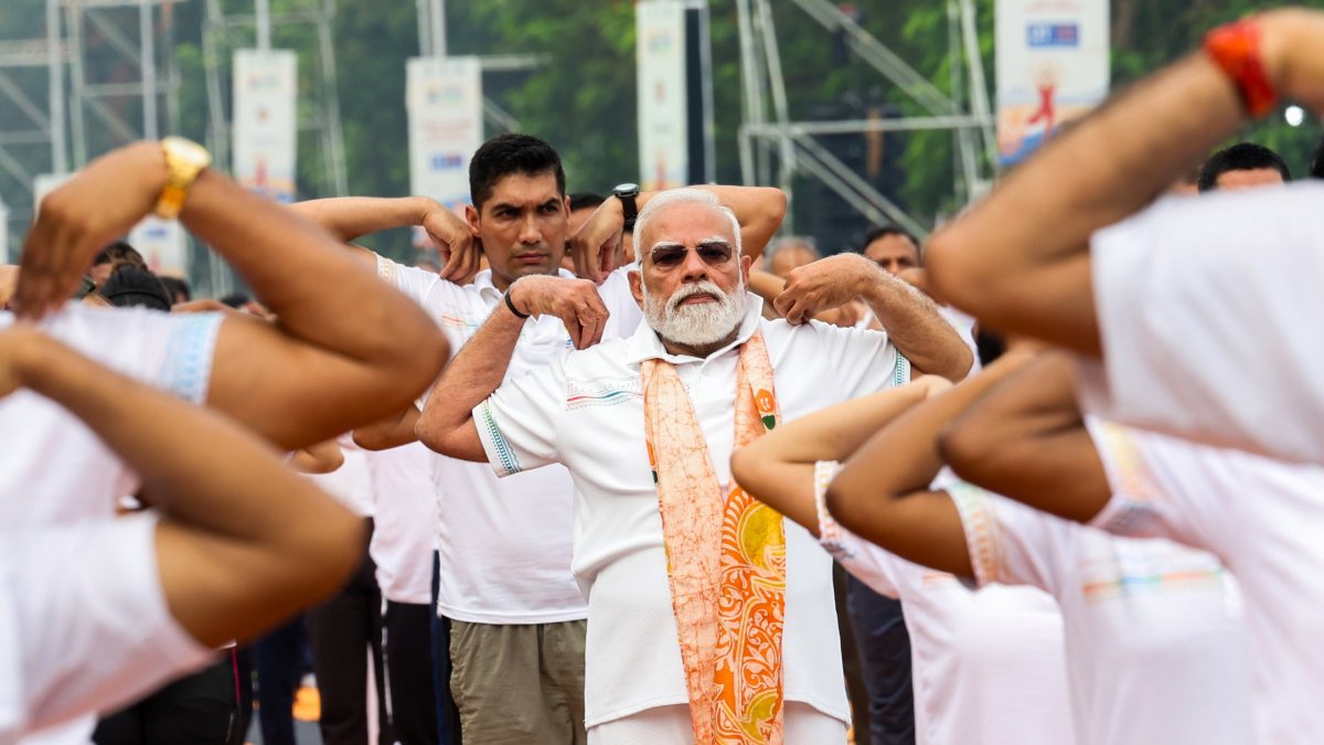 PM Modi joins 12th International Day of Yoga in Kolkata