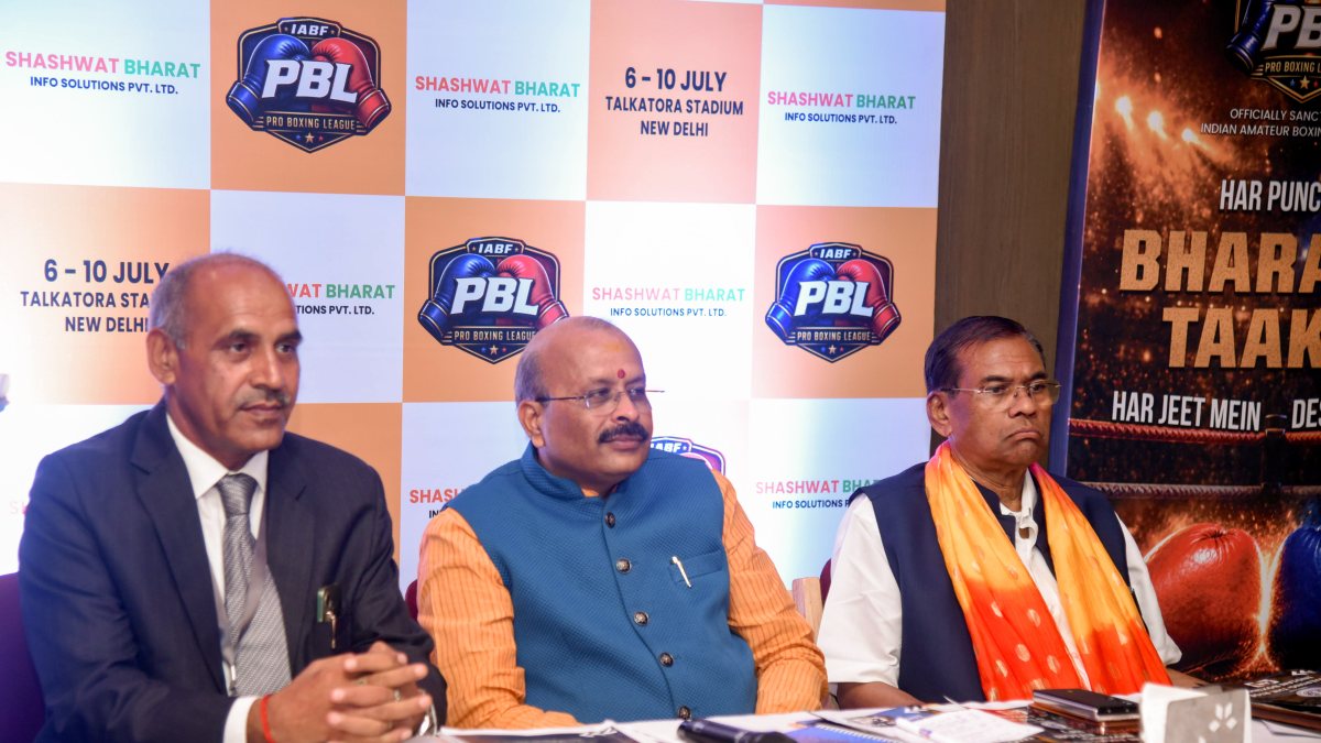 Indian Amateur Boxing Federation (IABF) President Rakesh Mishra and PBL…
