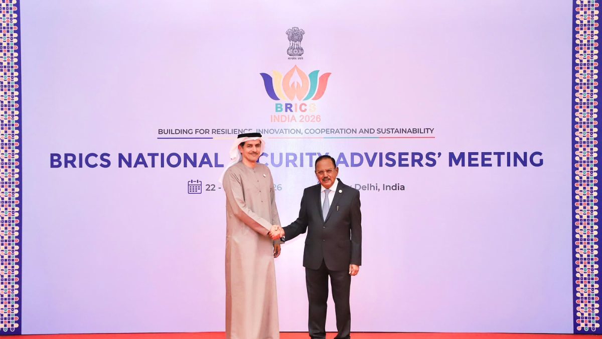National Security Advisor (NSA) Ajit Doval welcomes Ali Mohammed Hammad Al…