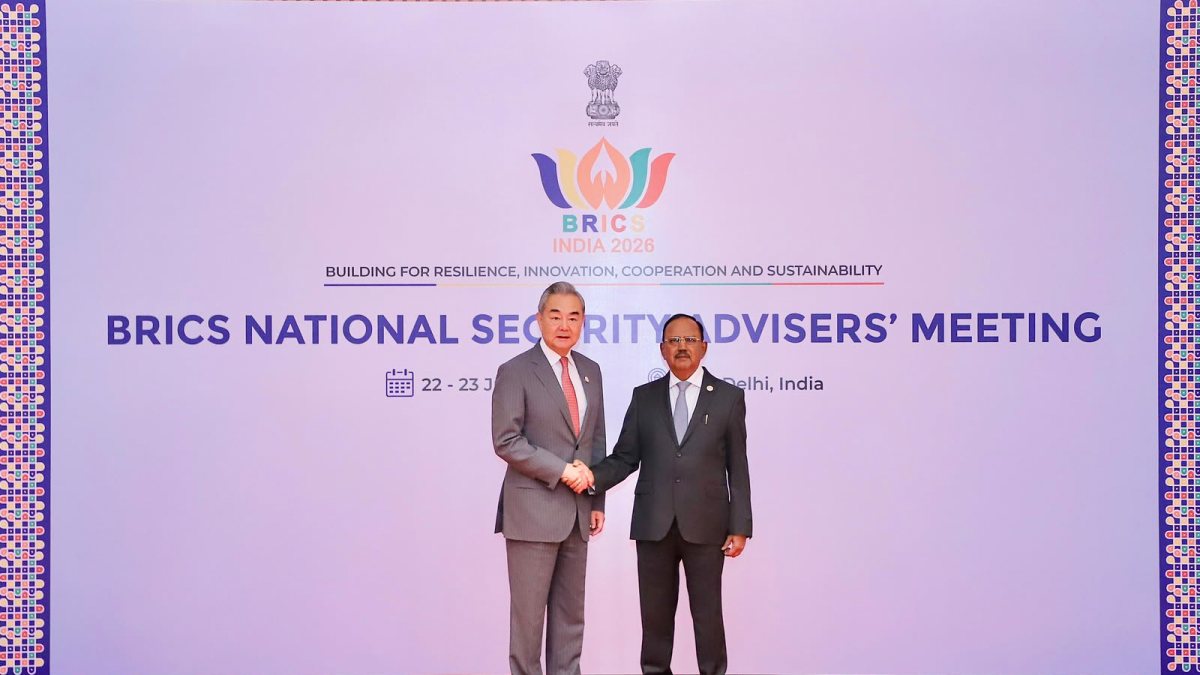 National Security Advisor (NSA) Ajit Doval welcomes Foreign Minister of the…