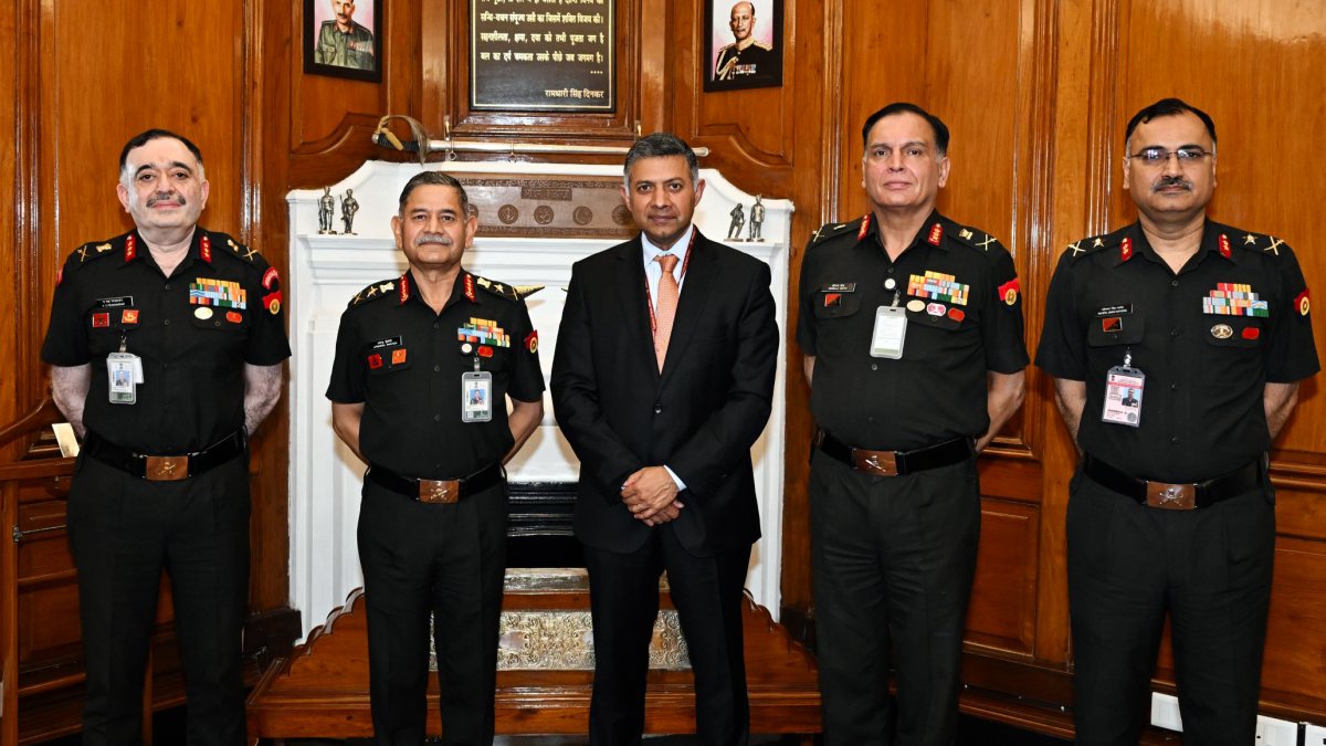 Ambassador of India to the People's Republic of China Vikram Doraiswami (third…