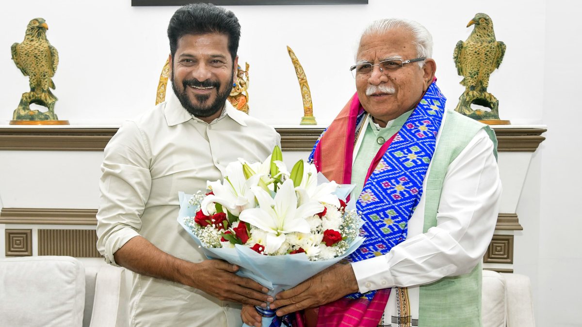 Telangana Chief Minister Revanth Reddy meets Union Minister Manohar Lal…