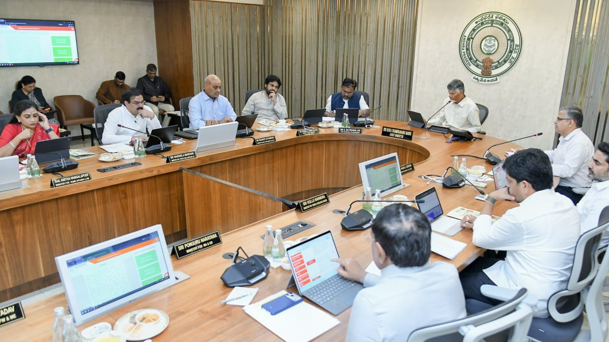 Andhra CM Naidu chairs cabinet meeting in Amaravati