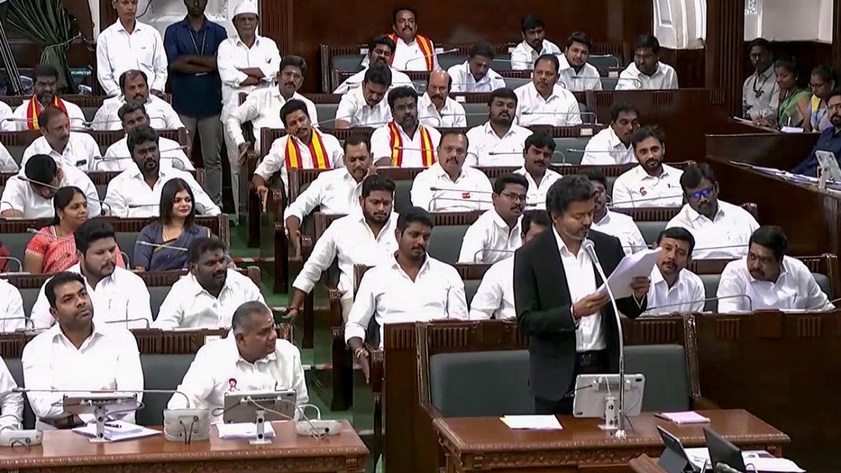 Tamil Nadu CM Vijay addresses state assembly