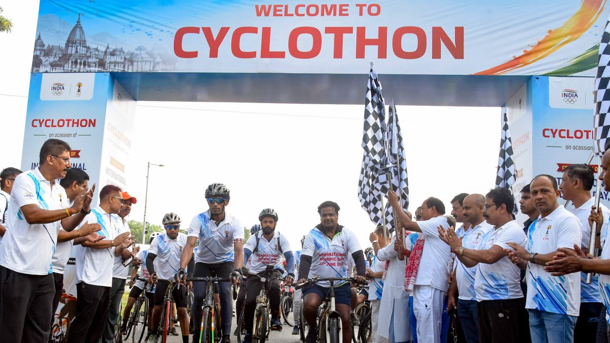 Assam minister flags off Cyclothon on International Olympic Day