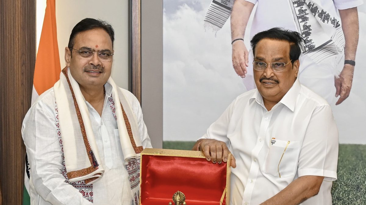 Rajasthan CM Sharma meets Union Minister Paatil in Delhi