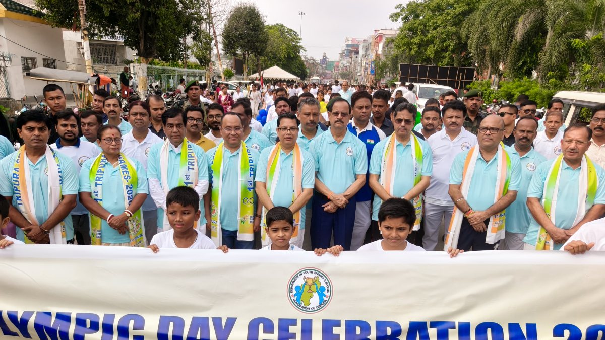 Tripura CM flags off Olympic Rally on Olympic Day 2026