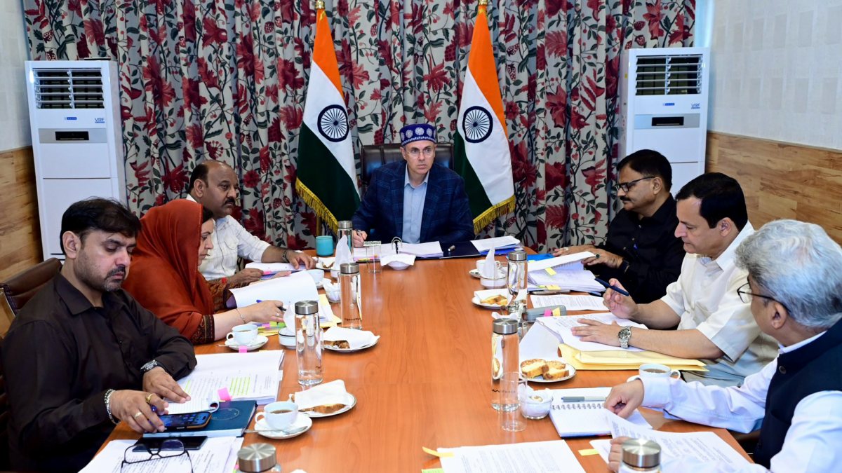 Omar Abdullah chairs council of ministers meeting in Srinagar