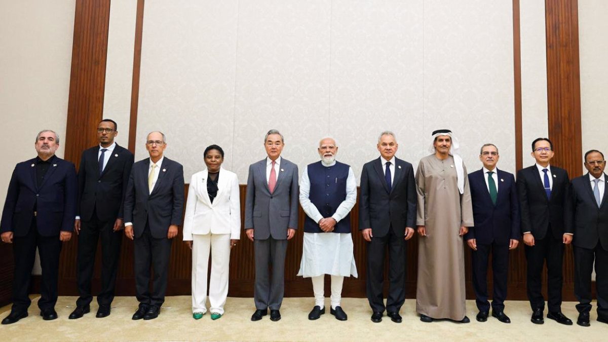 PM Modi meets BRICS national security advisors in New Delhi