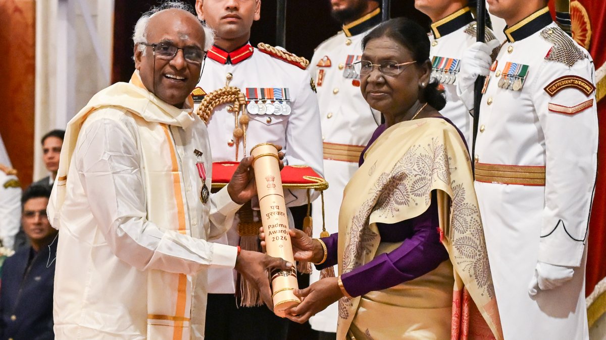 President Murmu confers Padma Shri to veterinary pharmacologist Natesan