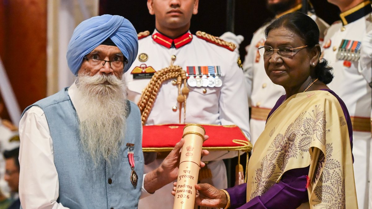 President Murmu confers Padma Shri to Sardar Inderjeet Singh Sidhu