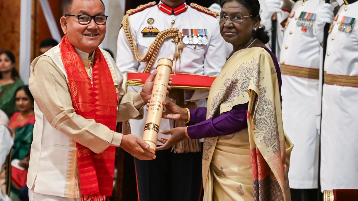 President Murmu confers Padma Shri on Dr Jogesh Deuri