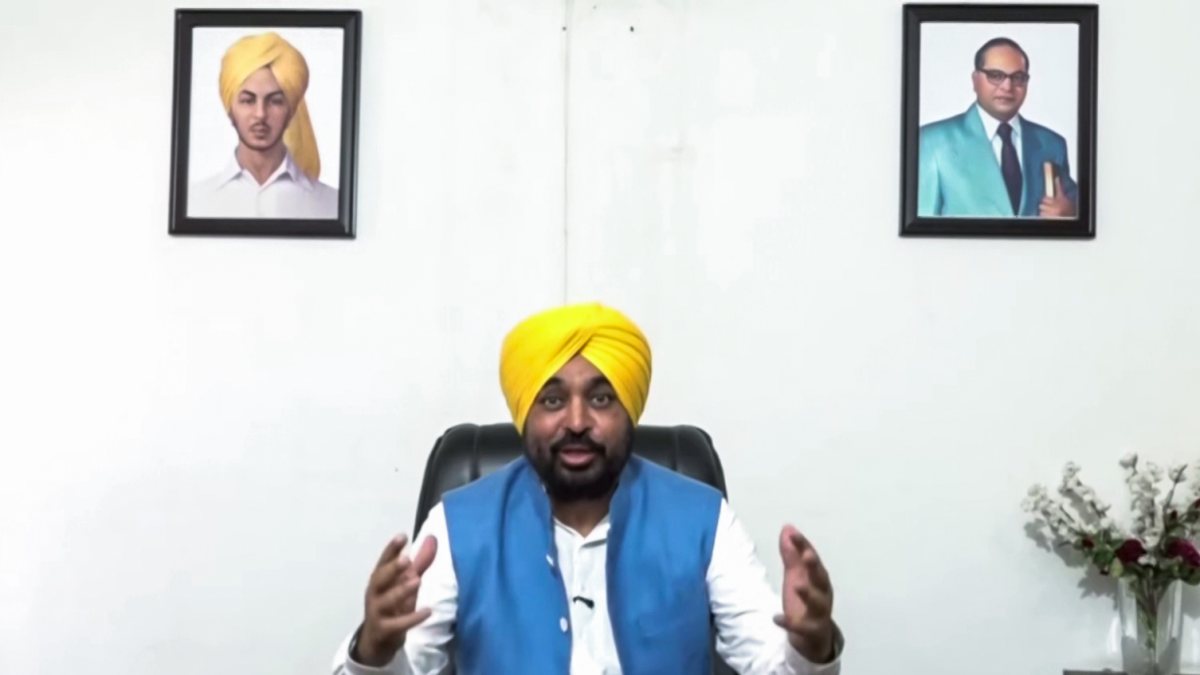 Punjab CM Bhagwant Mann addresses public in video message