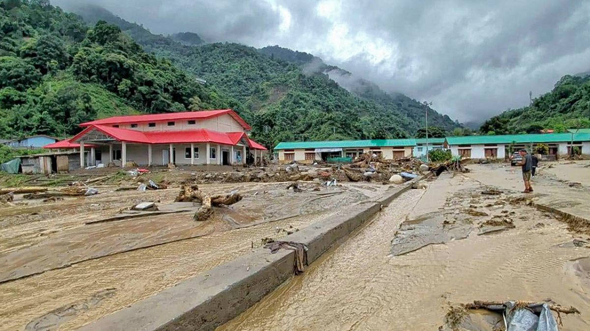 Widespread devastation caused by flash floods and heavy rainfall at NEEPCO…