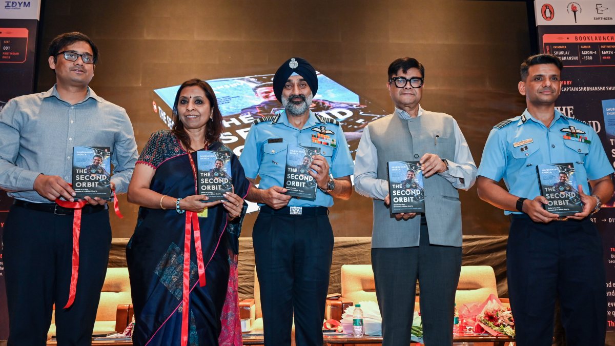 Group Captain Shubhanshu Shukla memoir released in New Delhi