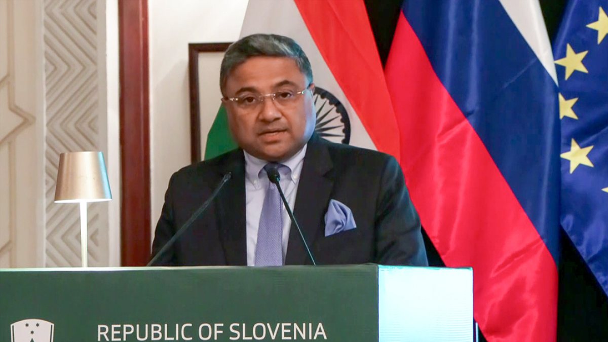 MEA secretary speaks at Slovenia's National Day event in New Delhi