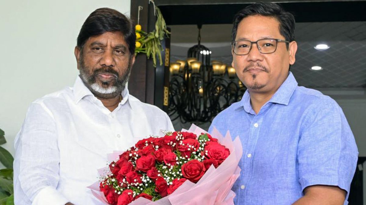 Meghalaya Chief Minister Conrad K Sangma meets Telangana Deputy Chief Minister…