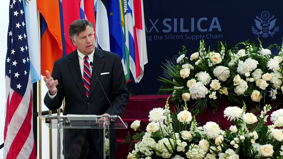 US deputy secretary of state addresses Pax Silica summit