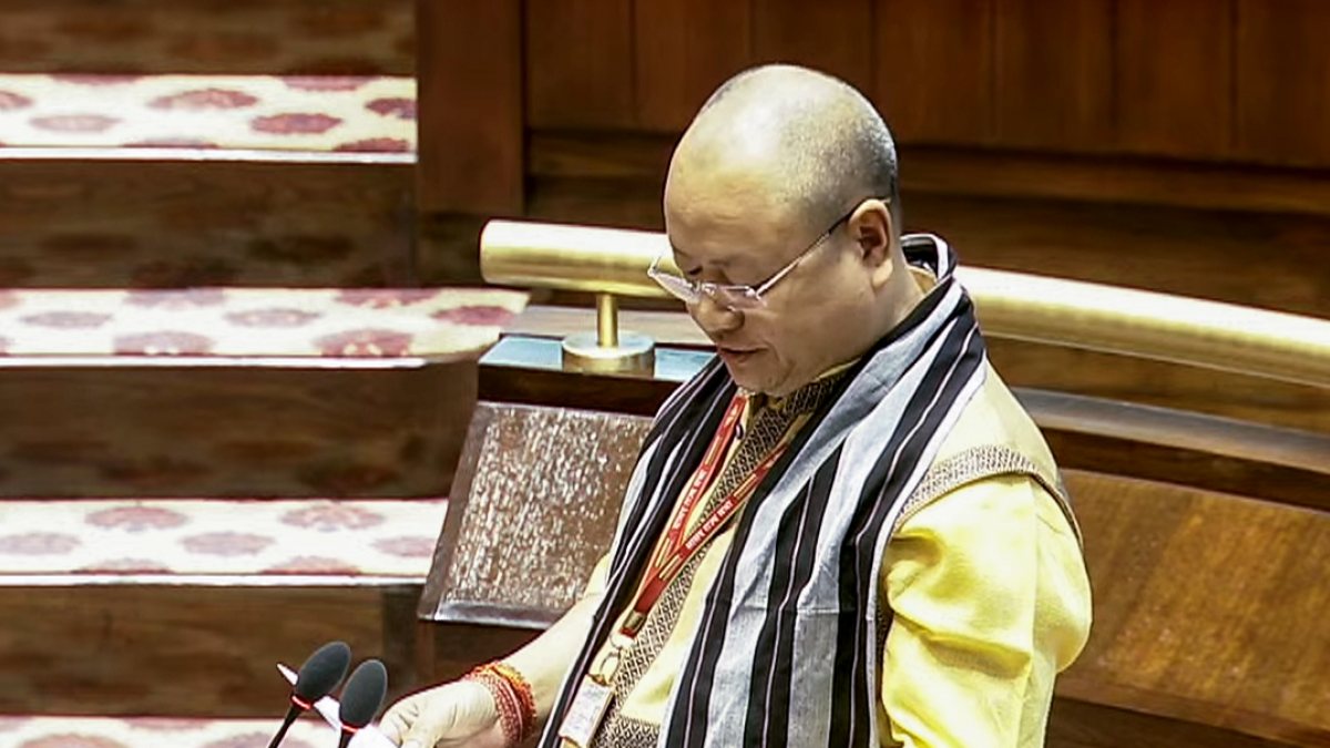 BJP MP Tai Tagak takes oath as Rajya Sabha member