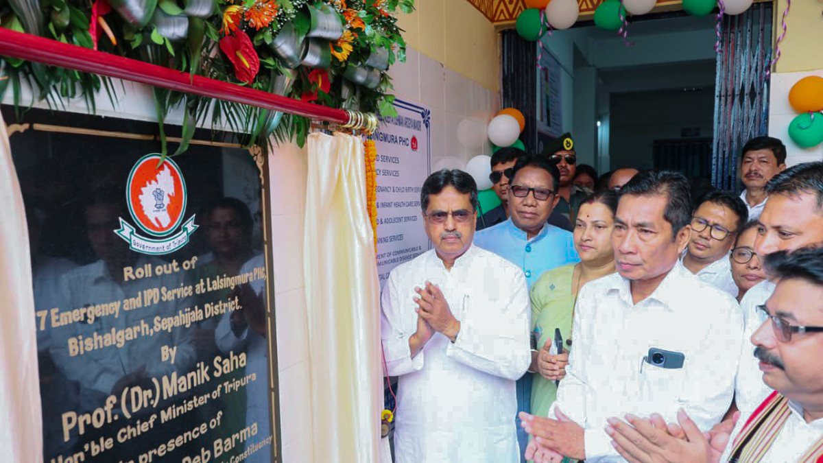 Tripura CM Saha inaugurates 20 projects worth Rs 65.40 crore