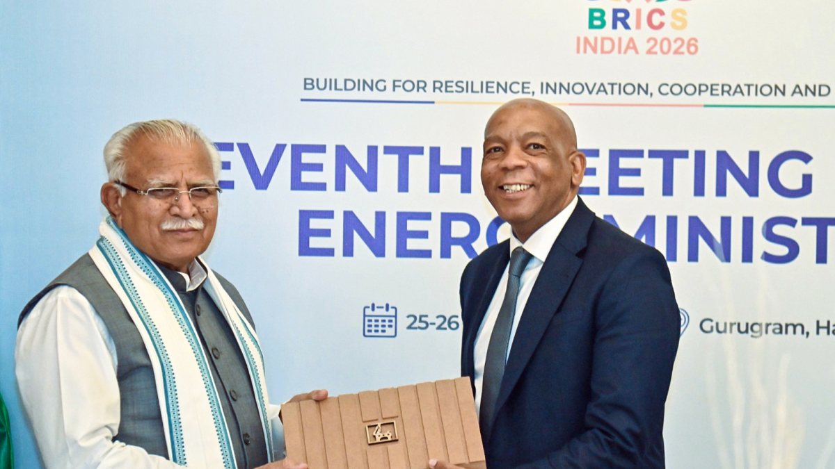 Khattar meets South African energy minister at BRICS meeting
