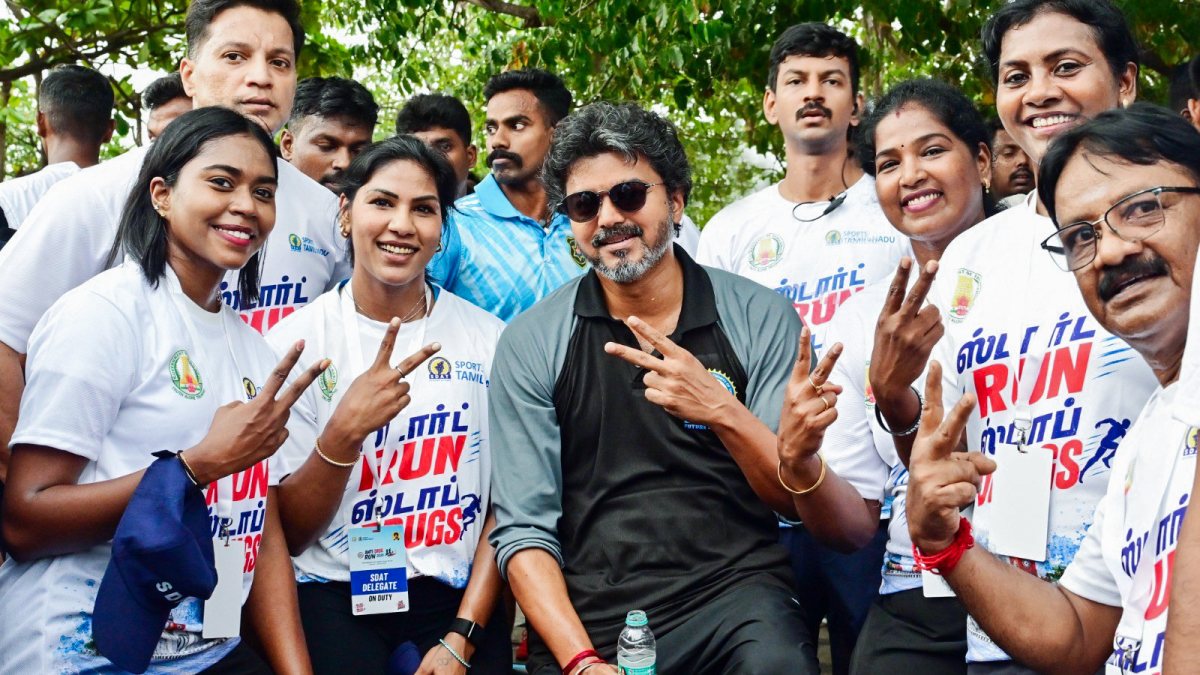Tamil Nadu CM Vijay launches anti-drug run in Chennai