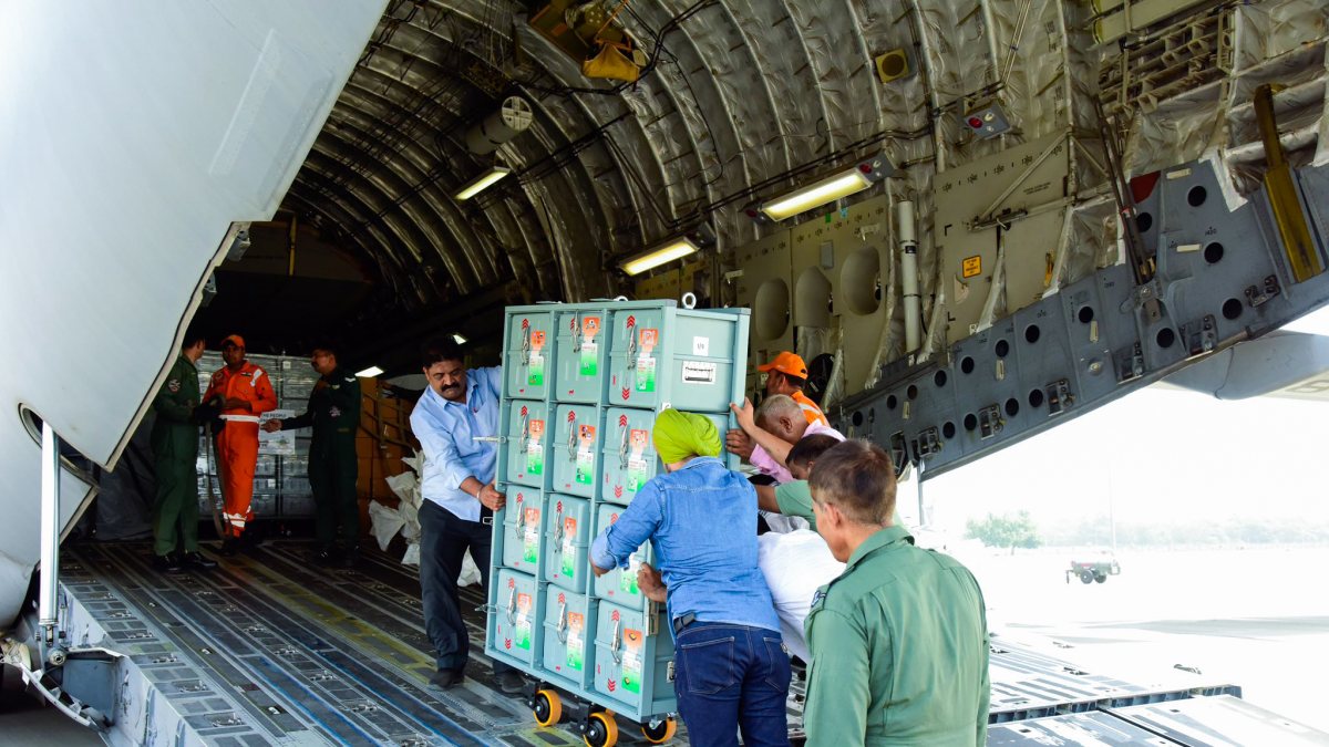 India dispatches field hospital, medical supplies and other relief materials to…