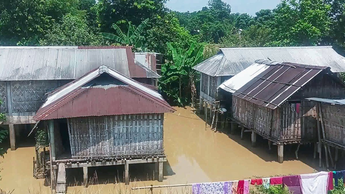 Four Assam villages submerged after heavy rain and dam release