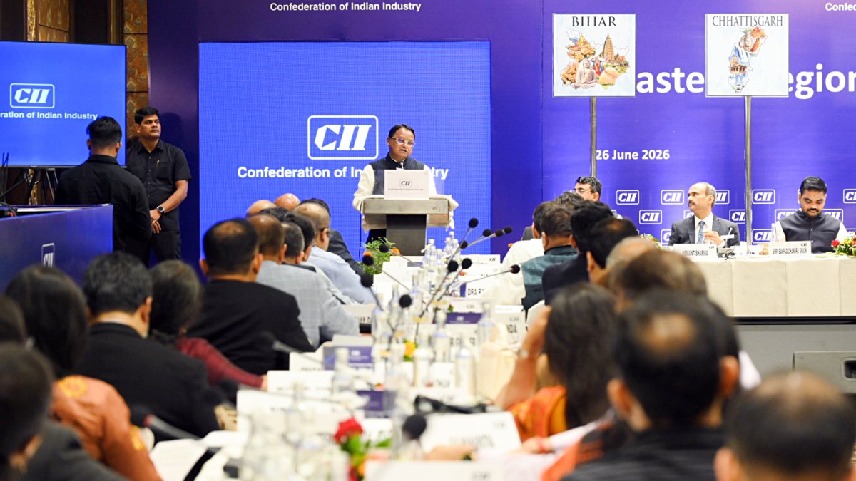 Odisha CM Majhi addresses CII Eastern Regional Council meeting