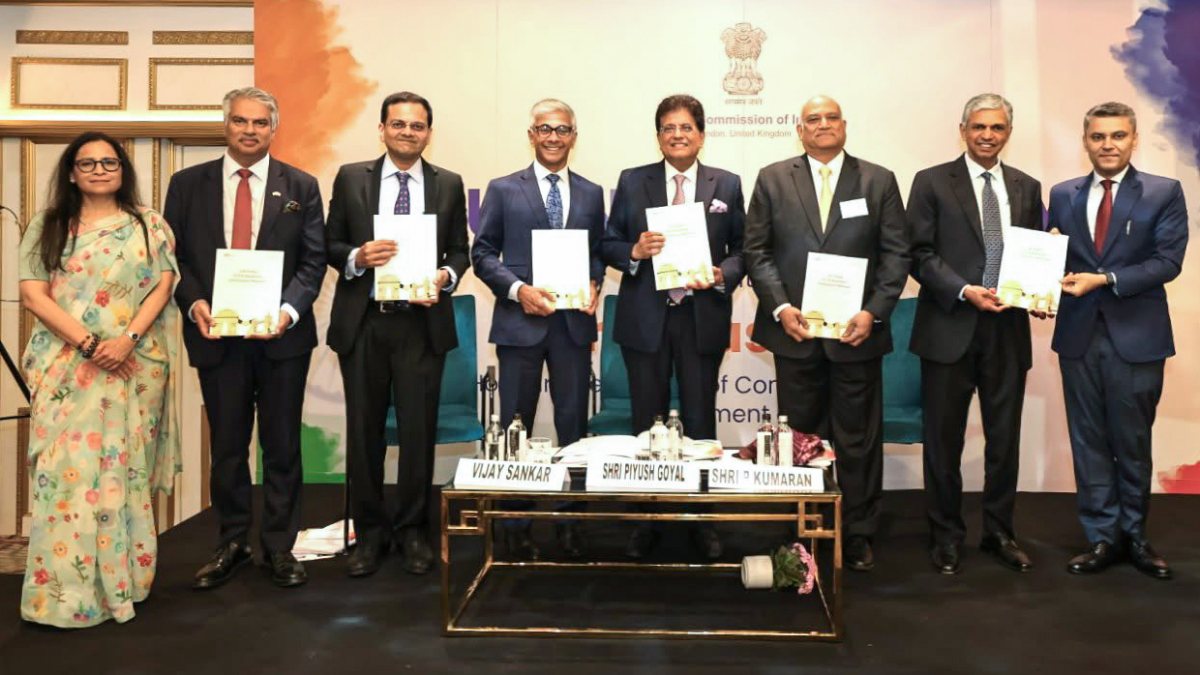 Piyush Goyal attends business plenary session in London