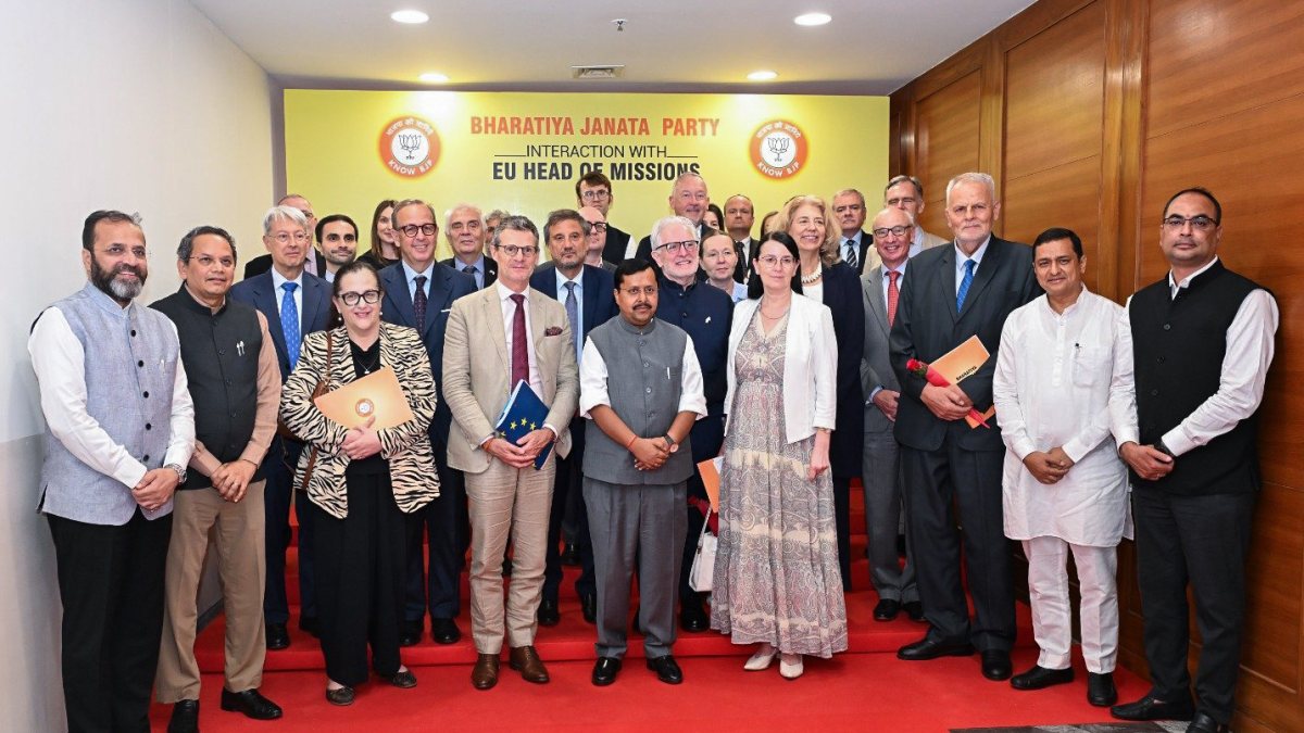 BJP chief Nitin Nabin meets EU mission heads under Know BJP initiative