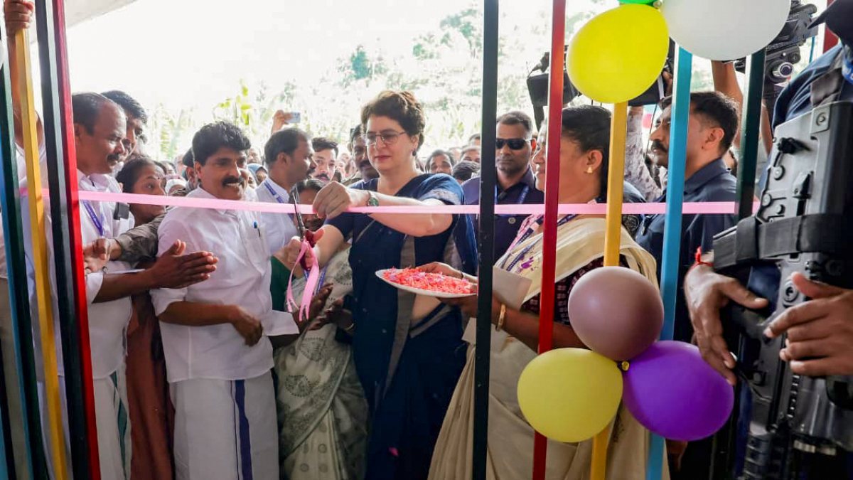 Priyanka Gandhi inaugurates Smart Anganwadi in Wayanad