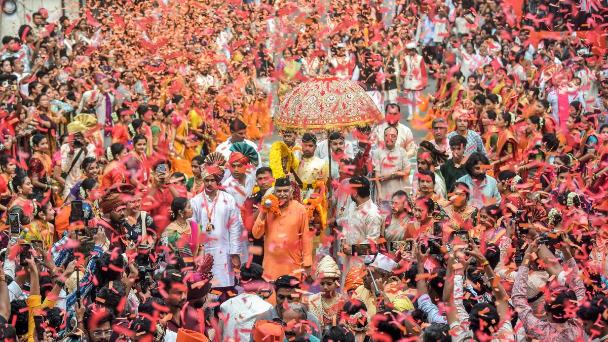 Palkhi procession marks Shivrajyabhishek Din in Nagpur