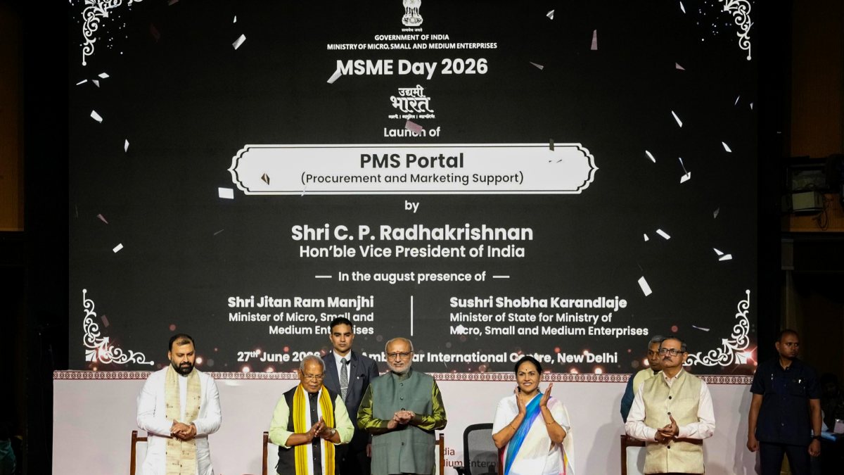 VP Radhakrishnan launches PMS 2.0 Portal on MSME Day 2026