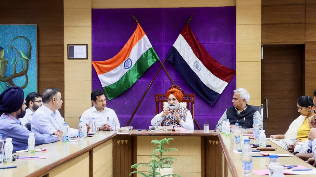 Delhi LG Sandhu meets MDU and PGIMS leadership in Rohtak