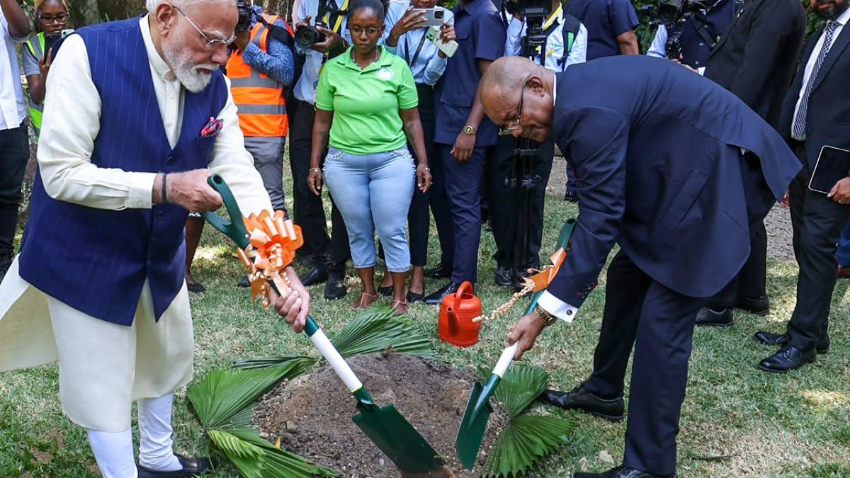 PM Modi joins Seychelles president for tree plantation ceremony