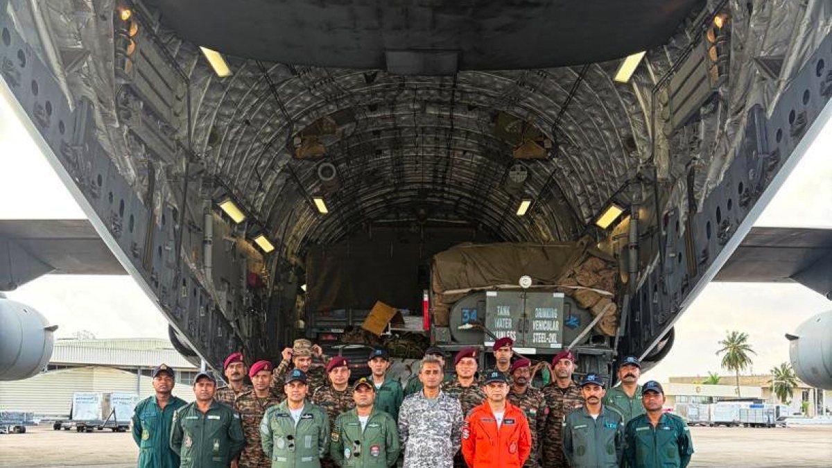 Indian Air Force C17s transit through Abidjan en route to Venezuela with relief aid