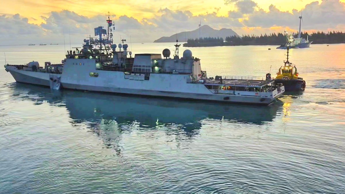 Indian Navy’s INS Tarkash arrives in Seychelles